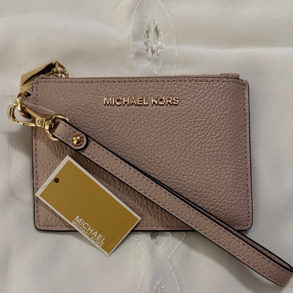Michael Kors Blush Leather Wristlet